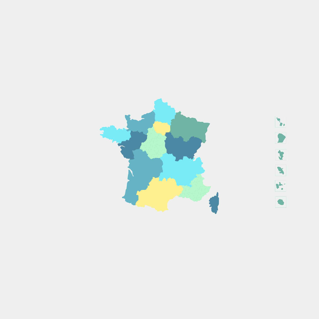 Carte de France des régions, trouver un revendeurs Dao près de chez vous. 