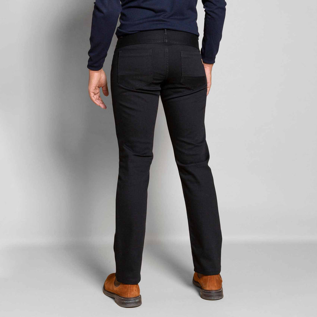 Jeans coupe droite noir pour homme en coton made in france