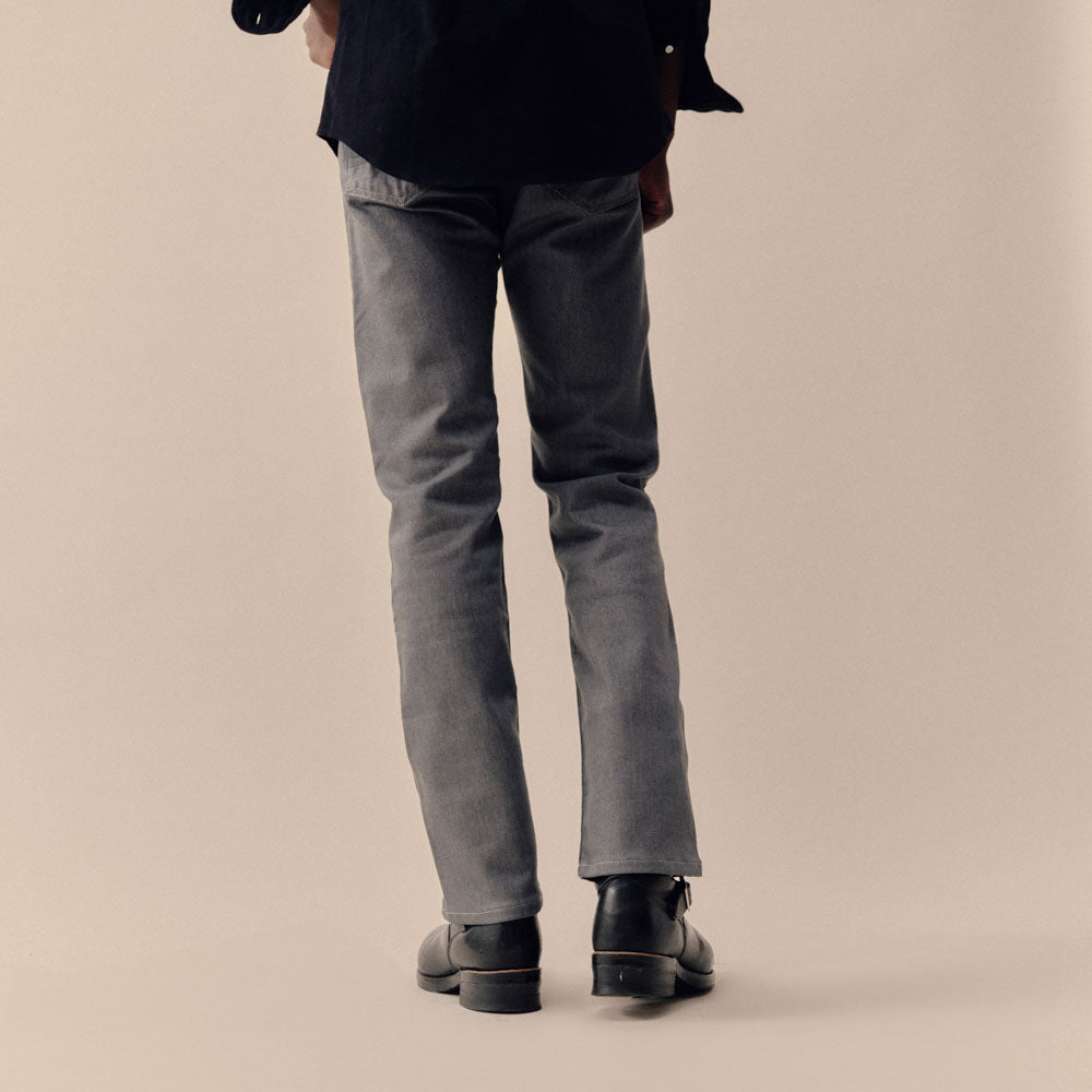 Jeans Albert Homme Gris Coupe Droite Fabriqué en France Dao Davy