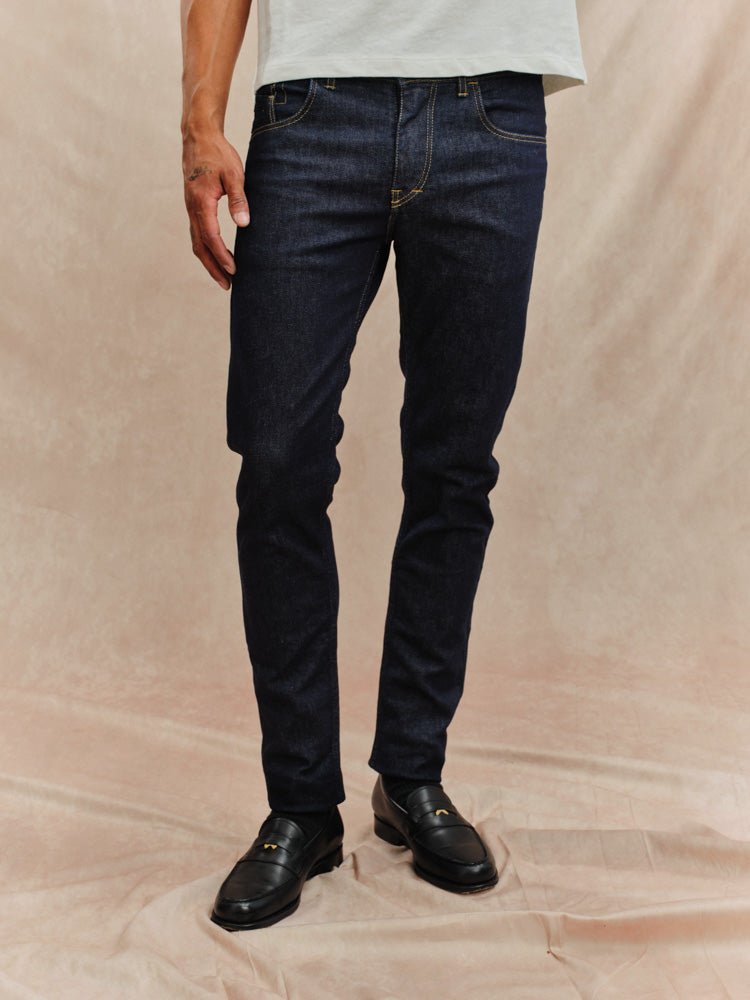 Jean Japonais Selvedge Brut D'LOOP - Coupe Comfort Slim - Taille W35 L34 - Fabriqué En Allemagne