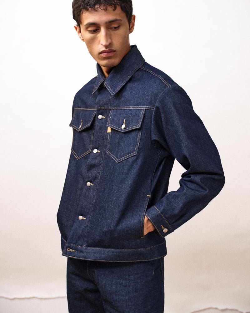 Denim Jacket Veste Jean Bleu Homme Lined Denim Jacket Cotton Blue