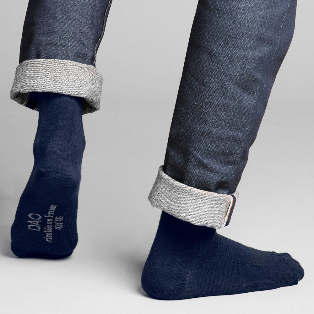 La chaussette unie coton bio