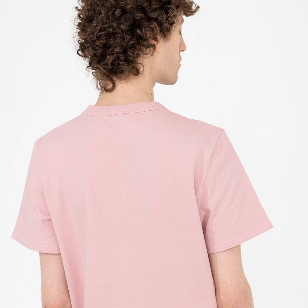 T-shirt homme rose détail dos made in France 