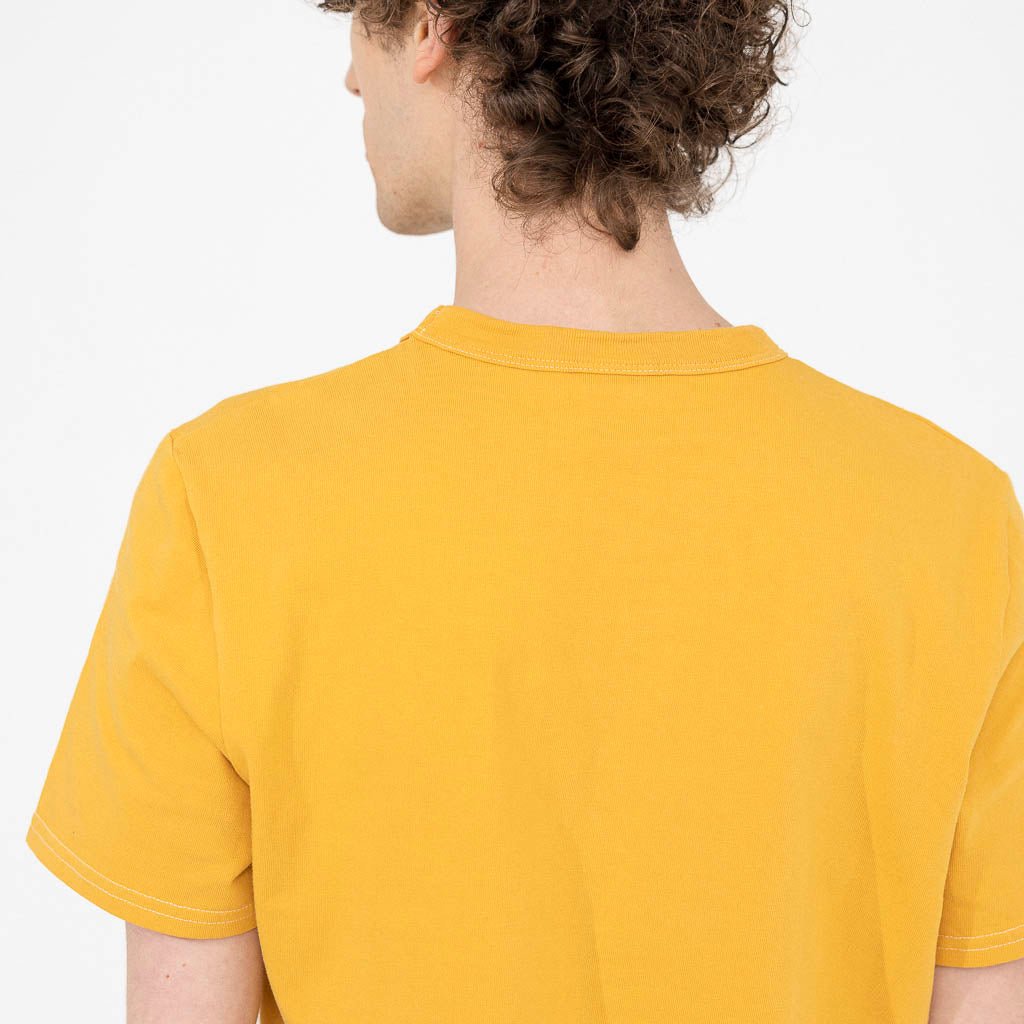 T-shirt pour homme Dao col rond jaune vue de dos