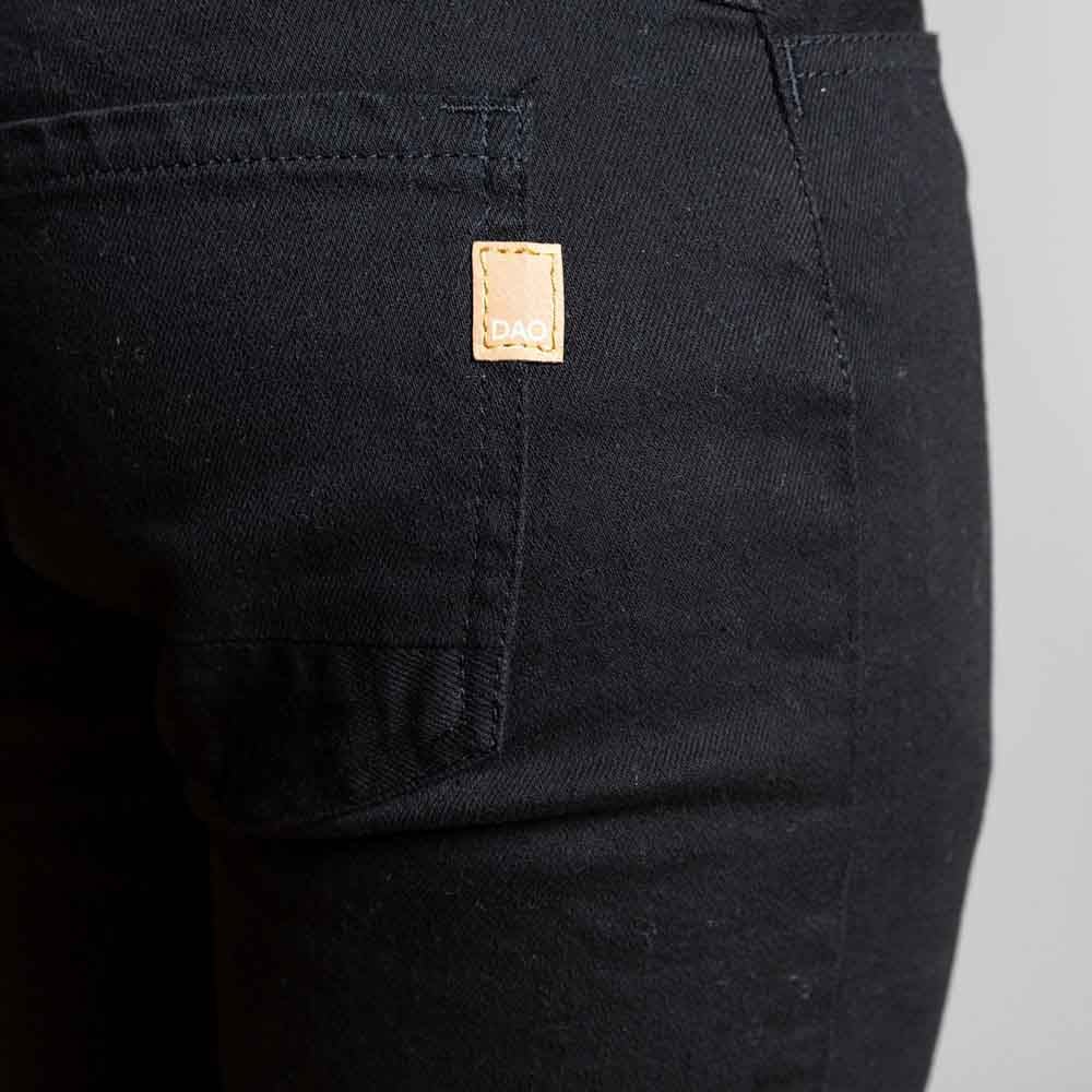 Jeans noir Dao homme detail dos poche demi slim elasthane fabrication responsable