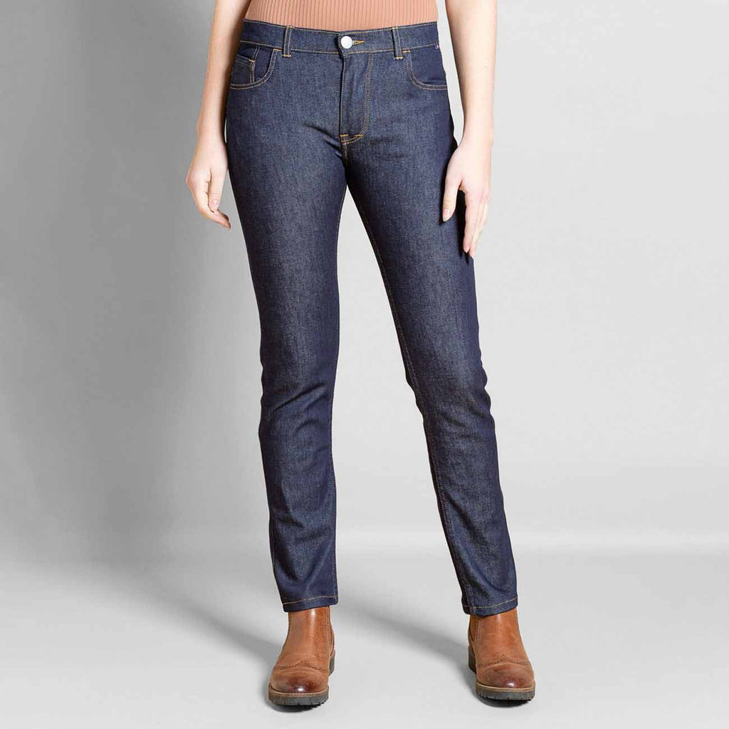 jeans femme taille normale bleu brut coton bio fabriqué en france