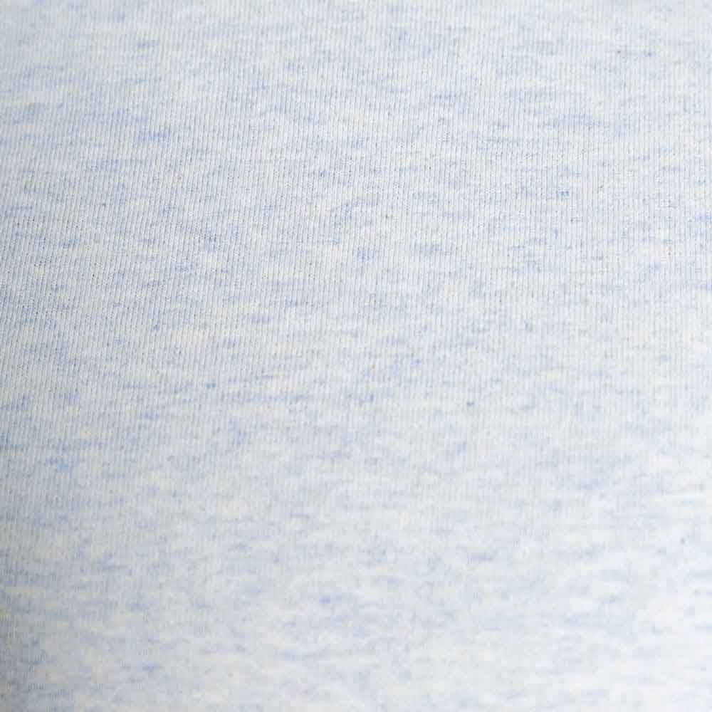 Tshirt pour homme Dao Col rond bleu chiné de qualité manche courte detail matière